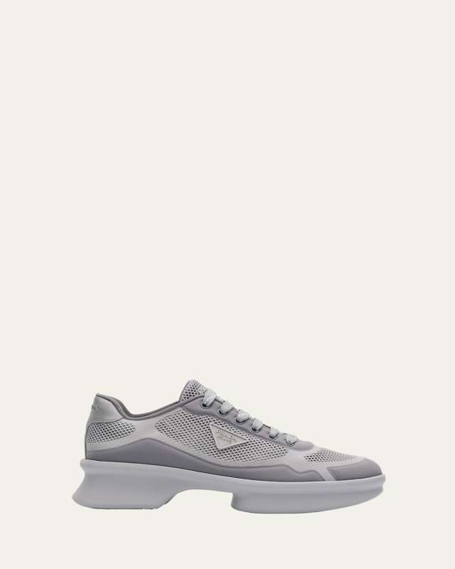 Wavy Rete Lace-Up Sneakers